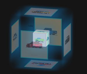 CSS3立体旋转透明发光特效-大雄搜集站