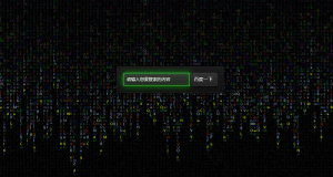 黑客炫酷背景加搜索框-代码雨特效源码-大雄搜集站