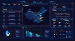 基于echarts编写实现的地图-大数据数据可视化面板-附地址下载-大雄搜集站