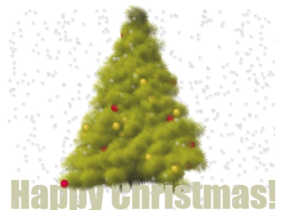 分享一个动态旋转圣诞树代码特效插图