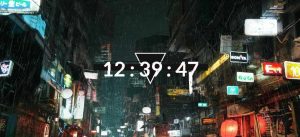 炫酷时间抖动显示HTML网页背景源码-大雄搜集站