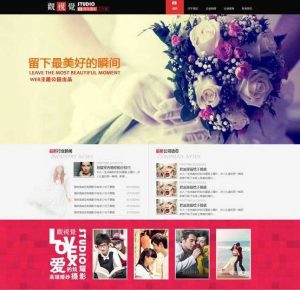 婚庆婚纱摄影工作室企业网站Wordpress主题模板-大雄搜集站