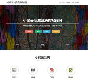 小储云商城官网授权主页介绍模板-大雄搜集站