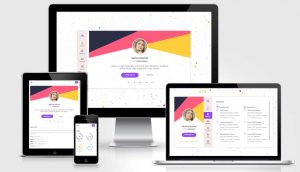 html5响应式创意tab个人简历网站模板-大雄搜集站
