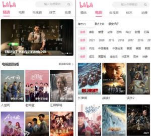 2022独家首发精仿哔哩哔哩影视模板网站源码-大雄搜集站
