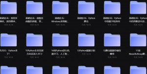 B站付费课程 Python 小白也能听懂的入门课-大雄搜集站